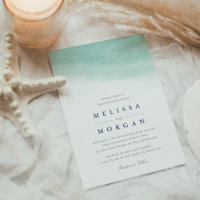 Seaglass Tides | Coastal Watercolor Wedding