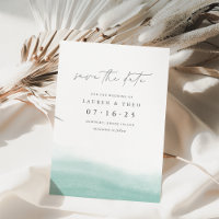 Seaglass Tides Elegant Simple Coastal Watercolor