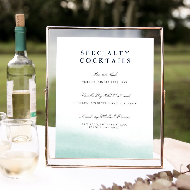 Seaglass Tides Wedding Bar Sign (Creator Uploaded)