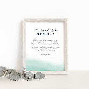 Seaglass Tides Wedding Memorial Sign