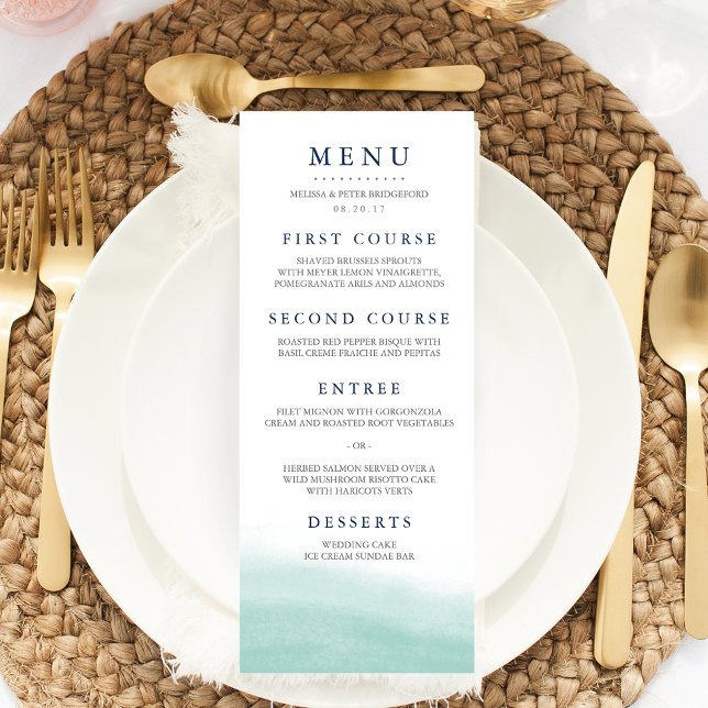 Seaglass Tides Wedding Menu (Creator Uploaded)