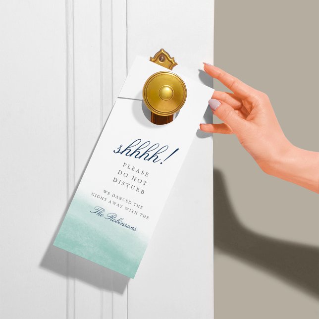 Seaglass Tides Wedding Welcome/Do Not Disturb Door Hanger (Creator Uploaded)