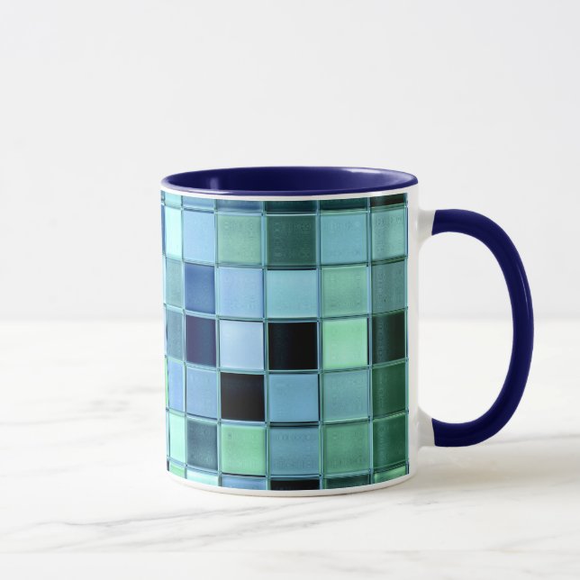 SeaGlass Tile custom mug in various styles (Right)