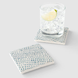 Seaglass Watercolor Marble Stone Coaster