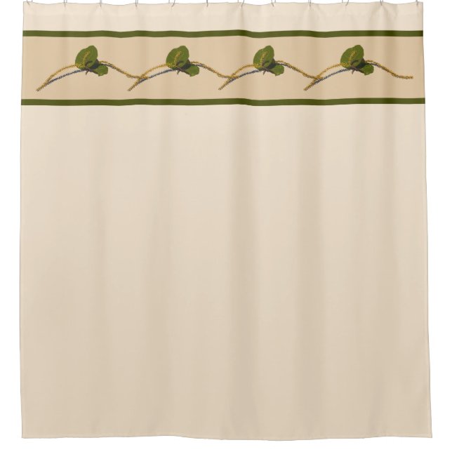 Seagrape Blooms- Dunes Shower Curtain (Front)