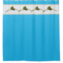 Seagrape Blooms- Lagoon Shower Curtain