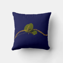 Seagrape Blooms- Navy Pillow