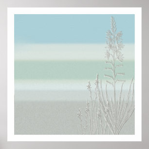 Seagrass in the Mist Poster