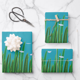 Seagrass Meadow Underwater Ocean Nature Wrapping Paper Sheet