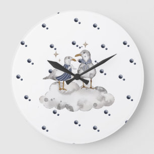 Seagull Adventure Baby Collection Large Clock