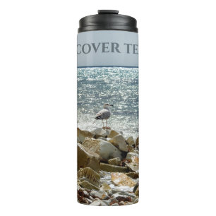 Seagull and sea thermal tumbler