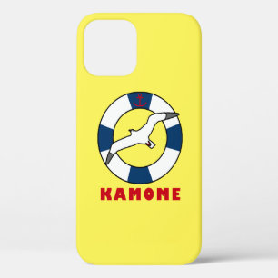 Seagull and Swim Ring Navy Blue iPhone 12 Case
