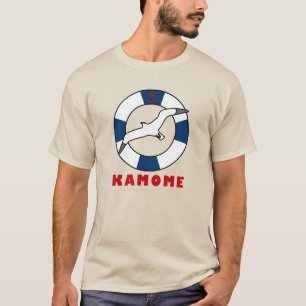 Seagull and Swim Ring Navy Blue T-Shirt