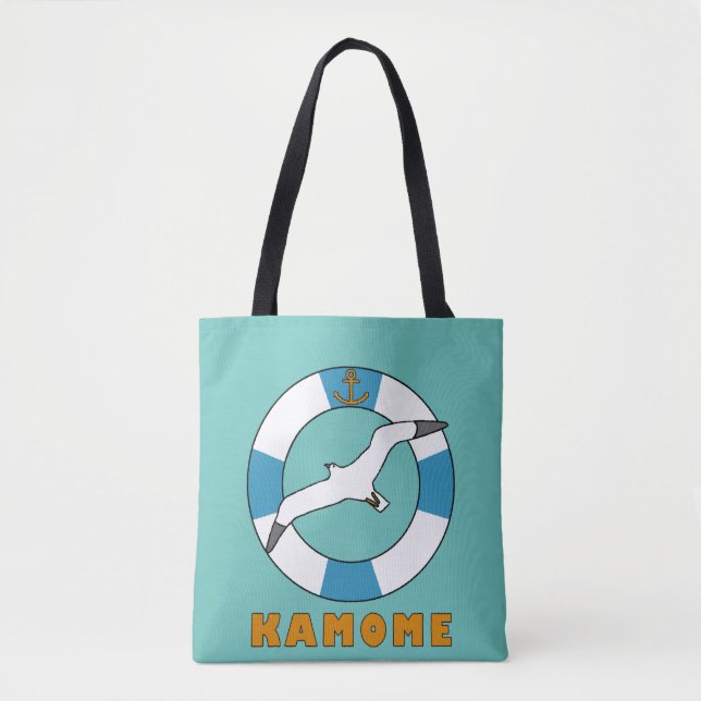 Seagull and Swim Ring Tote Bag (Front)