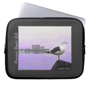 Seagull at Newport Laptop Sleeve