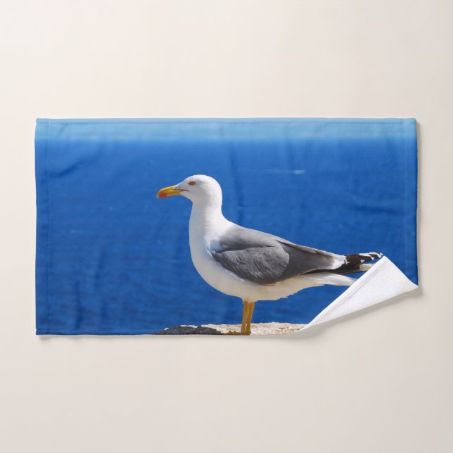 Seagull at the Beach Hand Towel (Hand Towel)
