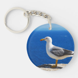 Seagull at the Beach Key Ring