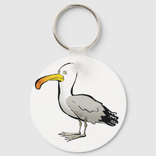 Seagull au naturel key ring