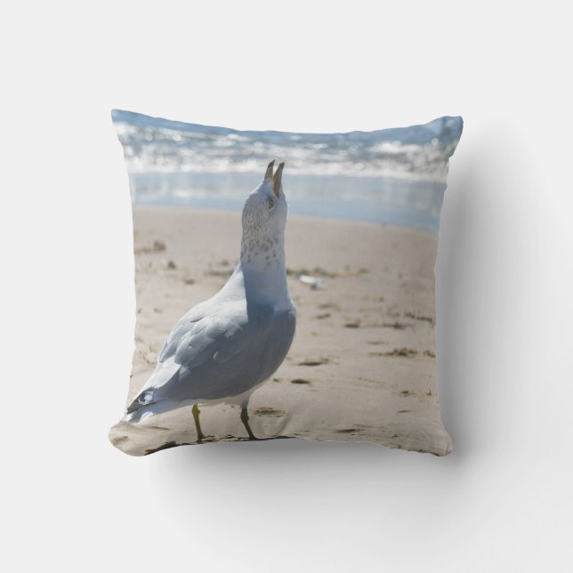 Seagull beach cushion (Front)