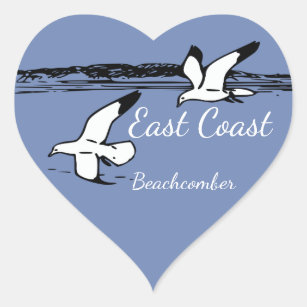 Seagull Beach East Coast Beachcomber sticker
