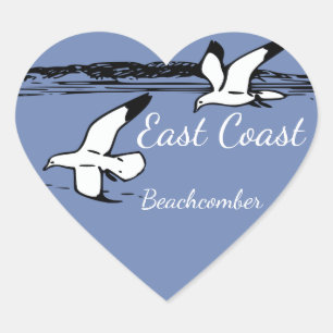 Seagull Beach East Coast Beachcomber sticker