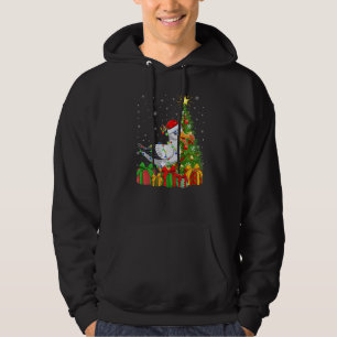 Seagull Bird  Xmas Holiday Santa Seagull Christmas Hoodie