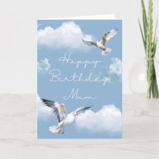 Seagull Birthday Card for Mum 