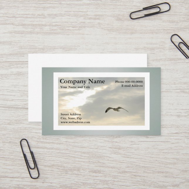 Seagull Business Card (Front/Back In Situ)
