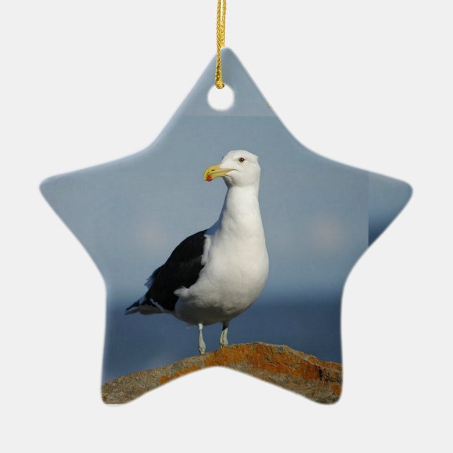 Seagull Ceramic Tree Decoration (Front)
