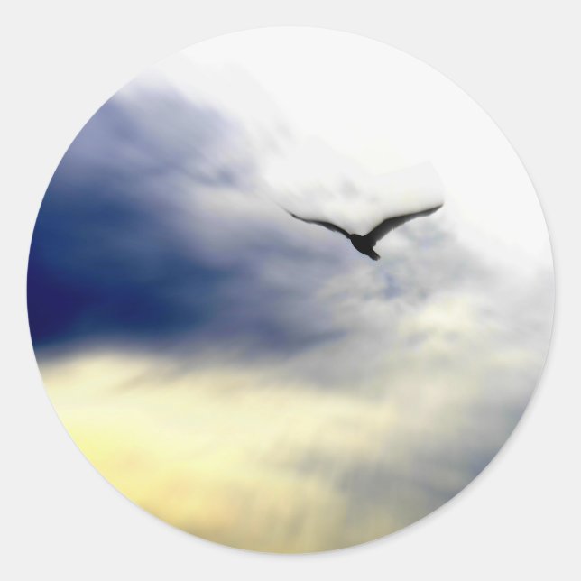 Seagull Classic Round Sticker (Front)