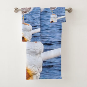 Seagull Constanta Romania – Black Sea Photography Bath Towel Set