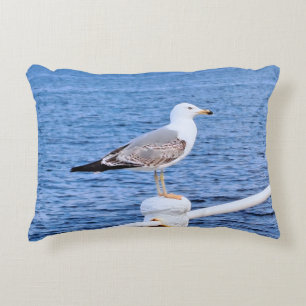 Seagull Constanta Romania – Black Sea Photography Decorative Cushion