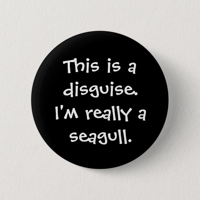 Seagull Costume 6 Cm Round Badge (Front)