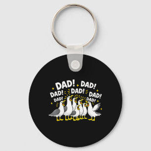Seagull Dad Funny Dad Humour Ocean Life Fathers Da Key Ring