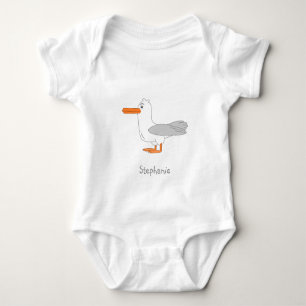 Seagull Design Personalised Baby Bodysuit