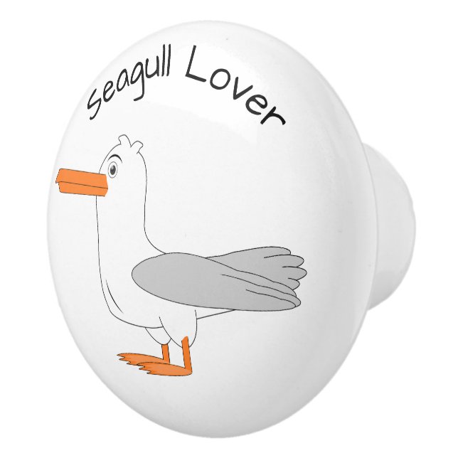 Seagull Design Personalised Ceramic Knob (Right)