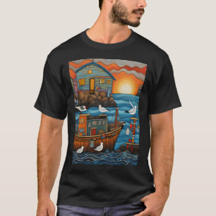 Seagull fisherman T-Shirt