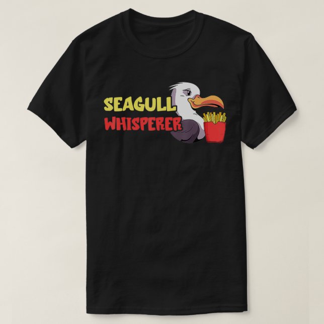 Seagull French Fries Lover Whisperer Fast Food dea T-Shirt (Design Front)