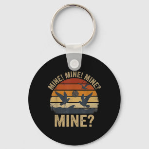 Seagull Funny Beach Volleyball Player Coastal Key Ring