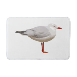 Seagull graphic design bath mat