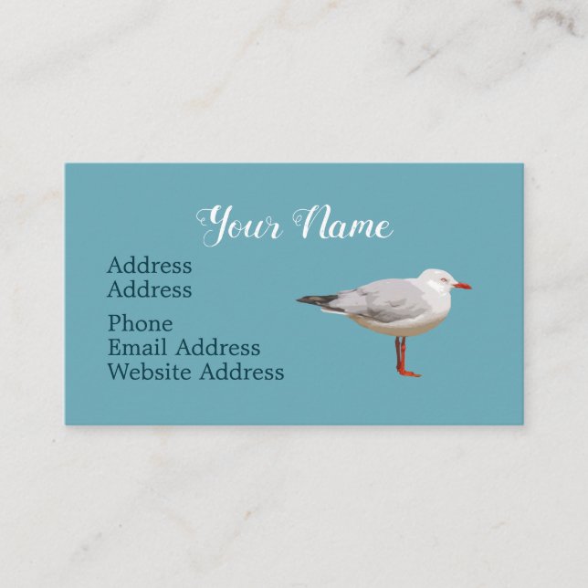 Seagull graphic design business card (Front)