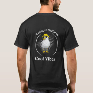 Seagull in Yellow Boots   Coastal Beach Humour T-Shirt