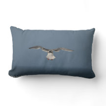 Seagull Leaves Pillow