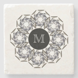 Seagull Marble Monogrammed Coaster