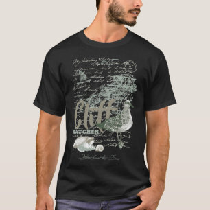Seagull Maritime Ocean Life Beach House Cliff Wom T-Shirt