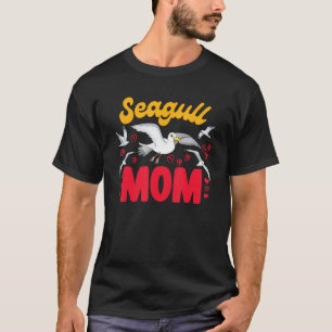 Seagull Mom Bird  Sea Bird Women Seagull Mommy T-Shirt