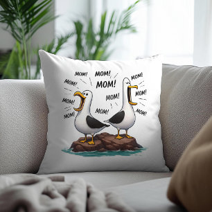Seagull Mum Funny Personalised Cushion