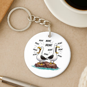 Seagull Mum Funny Personalised Key Ring
