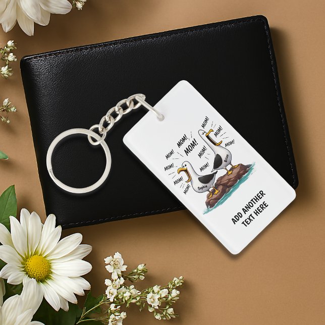 Seagull Mum Funny Personalised Key Ring (Creator Uploaded)