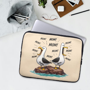 Seagull Mum Funny Personalised Laptop Sleeve